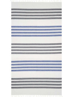 Aquablue Πετσέτα Παρεό Θαλάσσης Μπεζ Μπλε 90x180cm 30218