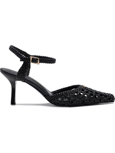 Replay Γόβες Slingback Δερμάτινες με Τακούνι Στιλέτο Μαύρες GWH3F-000-C0011S-003