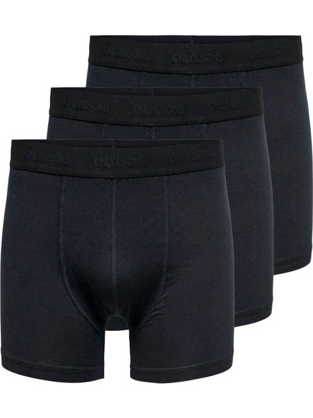 Only & Sons Ανδρικά Μποξεράκια Σετ 3Pack Μαύρα 22027247