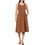 Soyaconcept Midi Καλοκαιρινό Καθημερινό Φόρεμα Καφέ 41213-8710