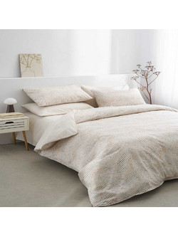 Vesta Home Σετ Σεντόνια Υπέρδιπλα Βαμβακερά 240x270 Ariadni 2 Brown Beige