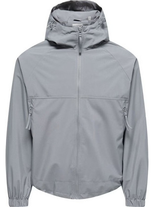 Only & Sons Ανδρικό Μπουφάν Χειμωνιάτικο Bomber Γκρι 22036737