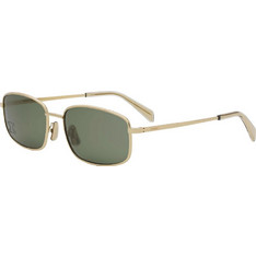 Celine CL40285U 30N Γυναικεία Γυαλιά Ηλίου Ορθογώνια Μεταλλικά Χρυσά με Πράσινο Φακό