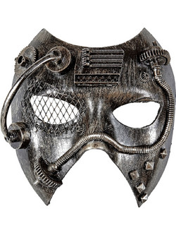 Μάσκα Steampunk Ασημί 09650
