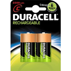 Duracell Rechargeable C 2200mAh 2τμχ