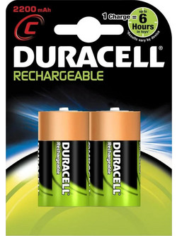 Duracell Rechargeable C 2200mAh 2τμχ