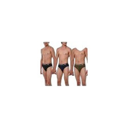 Apple Boxer Ανδρικά Σλιπ Βαμβακερά 3Pack Χακί/Μπλέ/Μαύρο 0213965