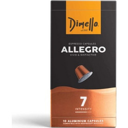 Dimello Κάψουλες Espresso Allegro Συμβατές με Μηχανή Nespresso 10τμχ