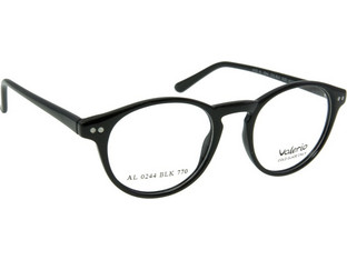 Valerio AL0244 BLK Ανδρικός Σκελετός Γυαλιών Οράσεως Κοκάλινος Μαύρος