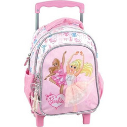 Gim Barbie Ballet Σχολική Τσάντα Τρόλεϊ Νηπιαγωγείου Ροζ 349-96072