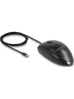 DeLOCK 12114 Ενσύρματο Ποντίκι Black