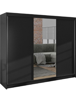 PoliHome Πατάρι Ντουλάπας Derby με Καθρέπτη Olive 200x58x215cm 162330859
