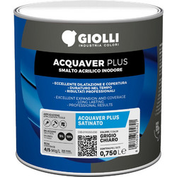 Giolli 710 Acquaver Plus Satinato Ριπολίνη Νερού Λευκή Gloss 2.5lt