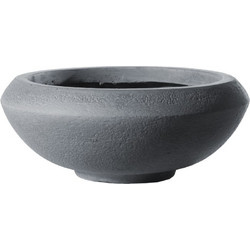 Supergreens Bastion L Γλάστρα Οβάλ Πήλινη Γκρι 55x55x23cm C-5270-8