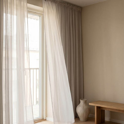 Premier Κουρτίνα Παραθύρου με Τρέσα 300x270 Valeria 20.00.12361 Grey