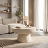 Pakoworld Nuebo Τραπεζάκι Σαλονιού Στρογγυλό Κεραμικό Φ70xΥ40cm 419-000014