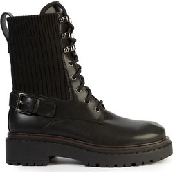 Versace 19V69 Γυναικεία Αρβυλάκια Δερμάτινα Μαύρα με Χοντρό Χαμηλό Τακούνι AM5C475-8-808
