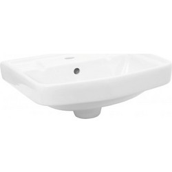 Inter Ceramic Κρεμαστός Νιπτήρας Μπάνιου Πορσελάνης 40x35.5cm Λευκός ICC1740