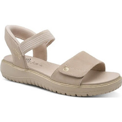 Jana Γυναικεία Σανδάλια Suede Ανατομικά Μπεζ 8-28774-46-400