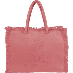 Greenwich Polo Club Essential Υφασμάτινη Τσάντα Θαλάσσης Ώμου Ροζ 35x45cm 5251