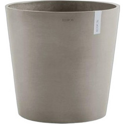 Ecopots Amsterdam 50 Γλάστρα Στρογγυλή Πλαστική Εκρού 60x56cm 31635-165