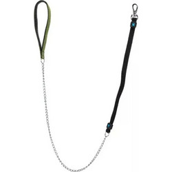 Nobleza Semi Chain Λουρί Σκύλου Ατσάλινο 1.2m x 40mm Χακί