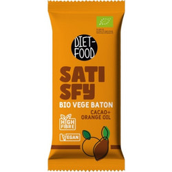 Diet Food Satisfy Vegan Bar Cacao & Orange Oil 35gr