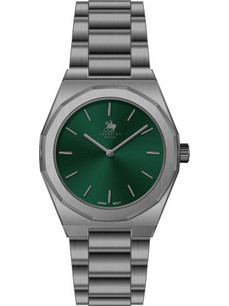 American Polo Metropolitan Ανδρικό Ρολόι με Γκρι Μεταλλικό Μπρασελέ APGUNGR114G