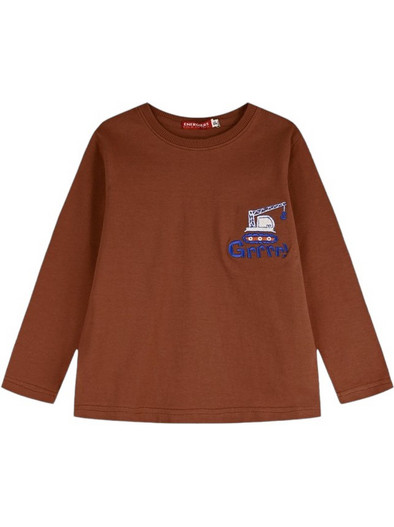 Energiers Παιδικό T-Shirt Μακρυμάνικο Καφέ 12-126120-5
