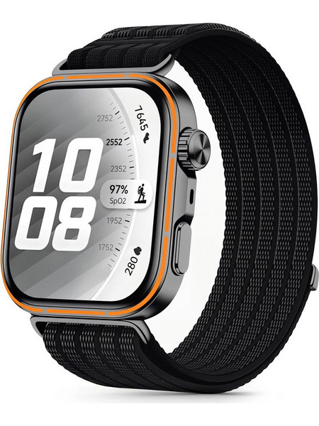 Tech-Protect Nylon Λουράκι Υφασμάτινο Black (Huawei Watch Fit 3 / 4 / 4 Pro / 5 / 5 Pro)