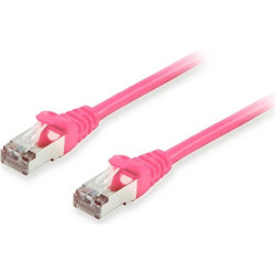 Equip S/FTP Cat.6a Καλώδιο Δικτύου Ethernet 0.5m Pink 606902