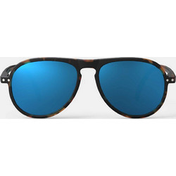 Izipizi Mirror Ανδρικά Γυαλιά Ηλίου Aviator Κοκάλινα Ταρταρούγα με Μπλε Φακό