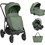 KikkaBoo Chiara 2027 Καρότσι Μωρού 3 σε 1 Mint Green