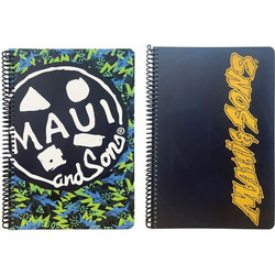 Back Me UP Maui Σπιράλ Τετράδιο Ριγέ B5 105 Φύλλων 3 Θεμάτων Διάφορα Σχέδια 339-27403