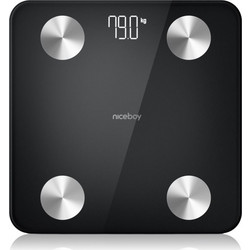 Niceboy SmartScale 2 Ηλεκτρονική Ζυγαριά με Λιπομέτρηση Black