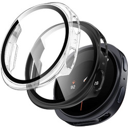 Tech-Protect Defense 2-pack Πλαστική Θήκη Tempered Glass για Samsung Galaxy Watch 9 / 8 44mm Μαύρη Διαφανής