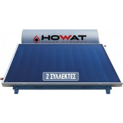 Howat Ηλιακός Θερμοσίφωνας 300lt 4.8m² Glass Διπλής Ενέργειας Χαμηλού Ύψους