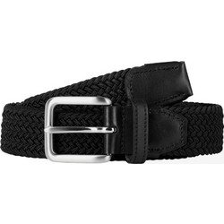 Jack & Jones Ανδρική Ζώνη Υφασμάτινη Πλεκτή Μαύρη 12294920