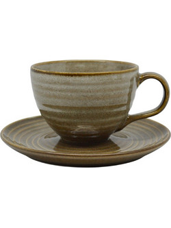 Ankor Σετ Φλιτζάνια Espresso Cappuccino Latte Lungo Ελληνικού Καφέ & Τσαγιού Κεραμικά Καφέ 295ml 6τμχ 847761