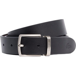 Lacoste Ανδρική Ζώνη Δερμάτινη Λεπτή Μαύρη RC4060-371