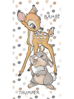 Bambi Dotty Παιδική Πετσέτα Θαλάσσης Λευκή 70x140cm JFK034750