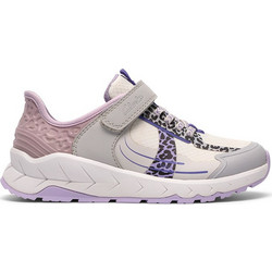 Clarks Παιδικά Sneakers Γκρι Μωβ Ροζ 26186129