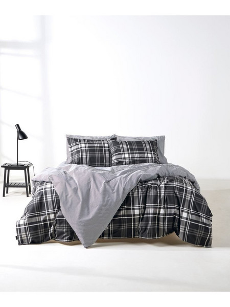Kentia Σετ Σεντόνια Υπέρδιπλα Βαμβακερά 240x270 Festival 30 Black White