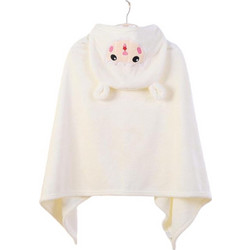 QueenMother Little Sheep Βρεφικό Μπουρνούζι Κάπα Λευκό 140x70cm
