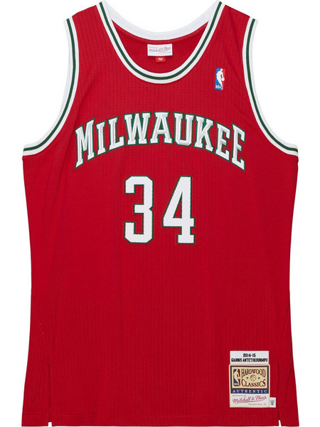 Mitchell & Ness Antetokounmpo 34 Κόκκινο AJY46181-MBU14GANRED1