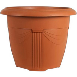 Et-Plast Κνωσσός No502 Γλάστρα Εξωτερικού Χώρου Στρογγυλή Πλαστική Τερακότα 31x23cm 101502