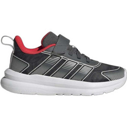 Adidas Tensaur 4.0 Παιδικά Αθλητικά Παπούτσια για Τρέξιμο Ανθρακί Κόκκινα KI0106