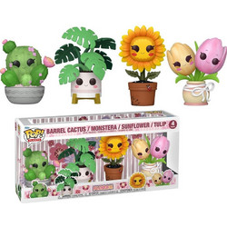 Funko Pop! Plants Flora 4-Pack Barrel Cactus / Monstera / Sunflower / Tulip