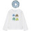 Mayoral Παιδικό T-Shirt Μακρυμάνικο Λευκό Γαλάζιο 16-04028-077