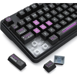 Redragon Volcano K526 Pro Ασύρματο Gaming Πληκτρολόγιο RGB Black